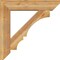 Ekena Millwork Balboa Slat Rough Sawn Bracket w/ Offset Brace, Western Red Cedar, 8"W x 36"D x 36"H BKT0806X36X36BOA06RWR - alternate 4